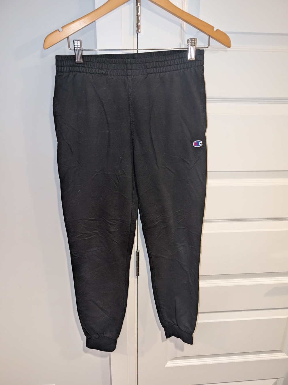 Champion Kids Black Sweatpants with Logo
